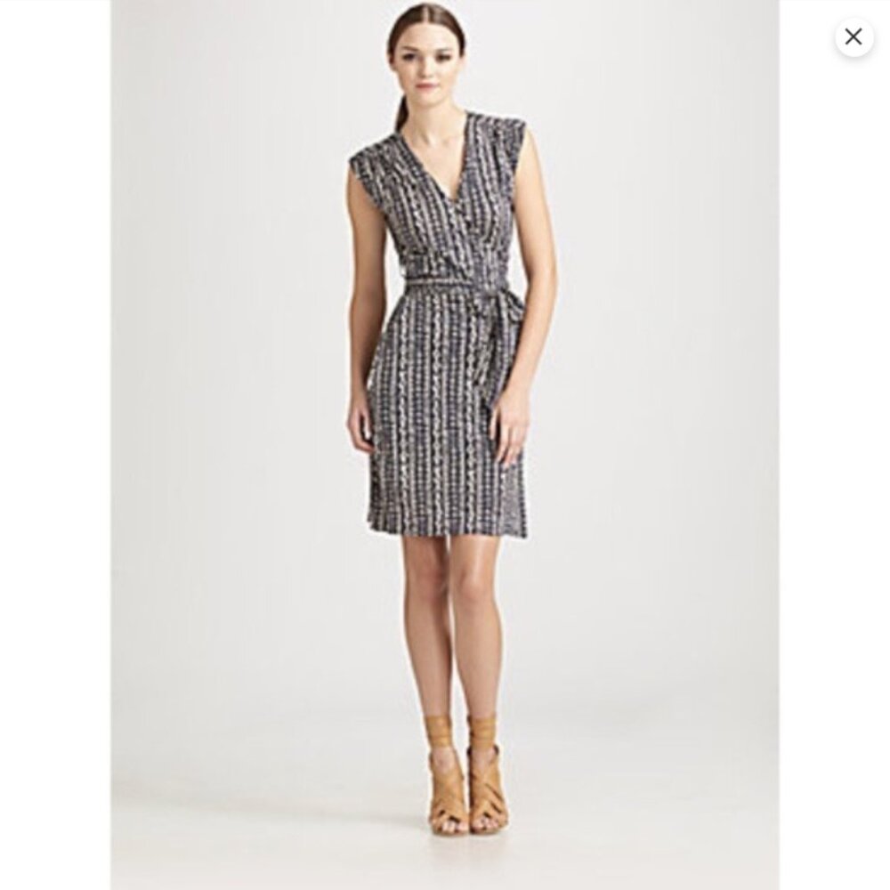 Silk Tory Burch Wrap Dress Size Medium